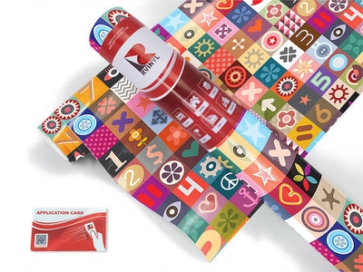 alphabet soup mosaic Craft Vinyl Roll
