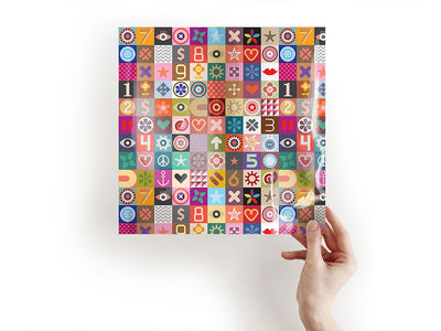 alphabet soup mosaic Craft Sheets