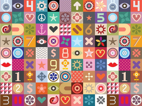 Alphabet Soup Mosaic Vinyl Wrap Pattern~Rwraps Series 914 Digitally Printed Vinyl Wrap~0