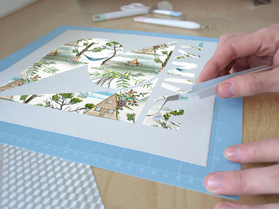 alpine cabin camping Easy Weed Craft Vinyl