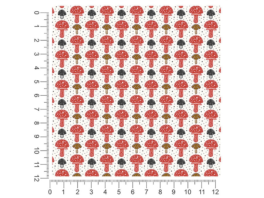 amanita muscaria mushroom 1ft x 1ft Craft Sheets