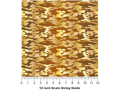 Amber Shroud Camouflage Vinyl Film Pattern Size 12 inch Scale~Rwraps Amber Shroud Camouflage Sizing Chart~3