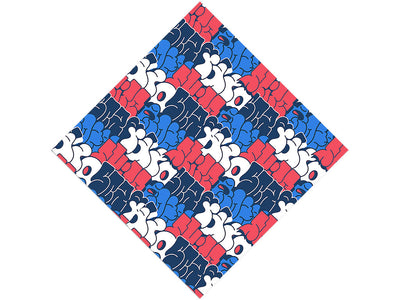 American Bubbled Wooden Parquet Vinyl Wrap Pattern