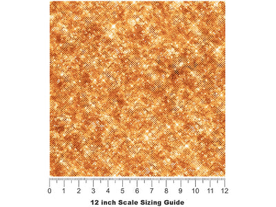 American Gold Gemstone Vinyl Film Pattern Size 12 inch Scale~Rwraps American Gold Gemstone Sizing Chart~2