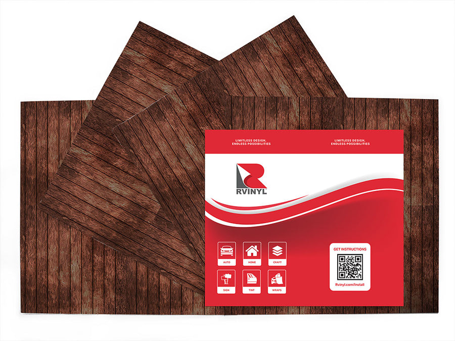 american walnut  Craft Vinyl Sheet Pack