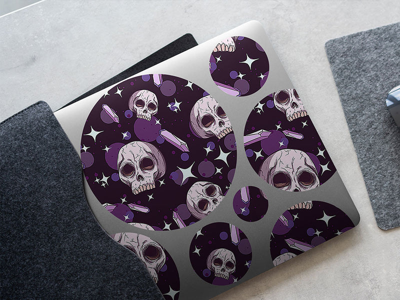amethyst skulls skull and bones DIY Laptop Stickers