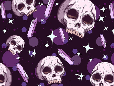 Amethyst Skulls Halloween Vinyl Wrap Pattern~Rwraps Series 914 Digitally Printed Vinyl Wrap~0