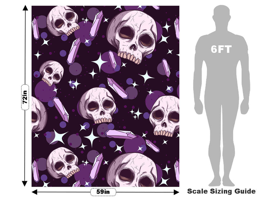 Amethyst Skulls Halloween Vehicle Wrap Scale~Rwraps Series 914 Amethyst Skulls Halloween Measurements~1