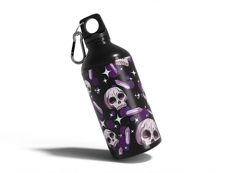 amethyst skulls skull and bones Water Bottle DIY Stickers