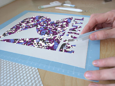 amethyst woodland camouflage Easy Weed Craft Vinyl