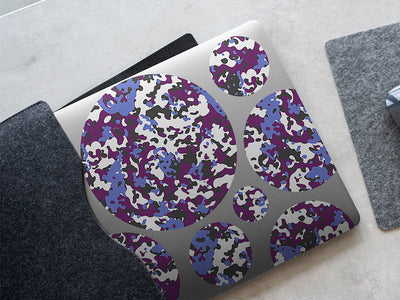 amethyst woodland camouflage DIY Laptop Stickers