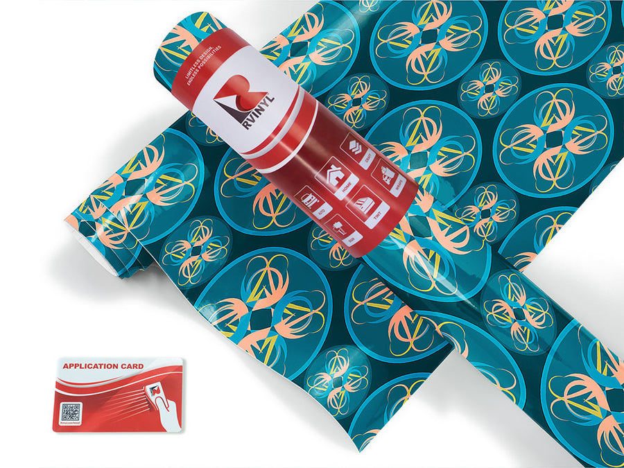 amoeba abstract geometric Craft Vinyl Roll