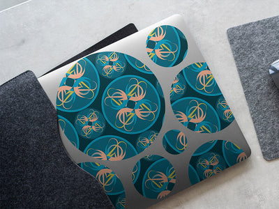 amoeba abstract geometric DIY Laptop Stickers