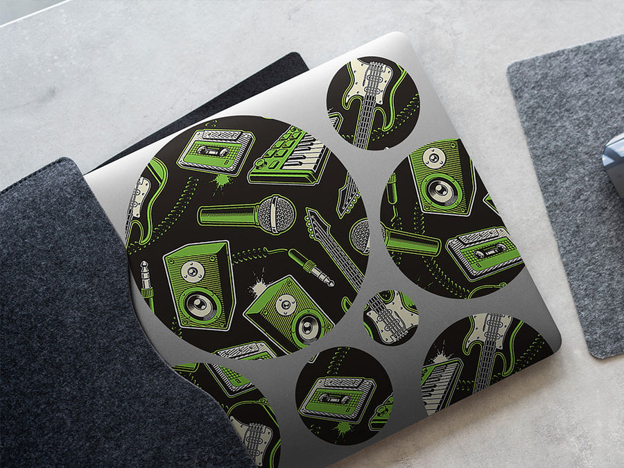amped up music DIY Laptop Stickers