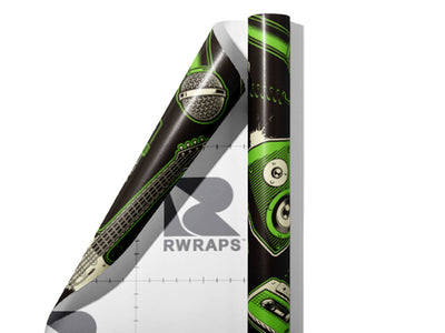 Amped Up Music Wrap Film Sheets~Rwraps Series 914 Amped Up Music Scrolled Sheet~3