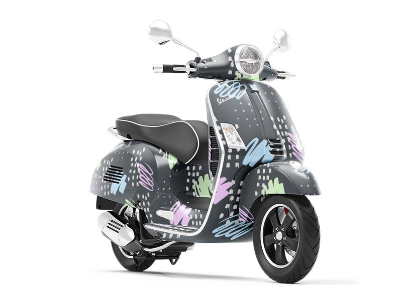 An Effigy Abstract Vespa Scooter Wrap Film