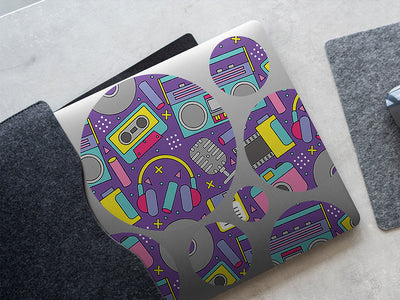 analog love retro DIY Laptop Stickers