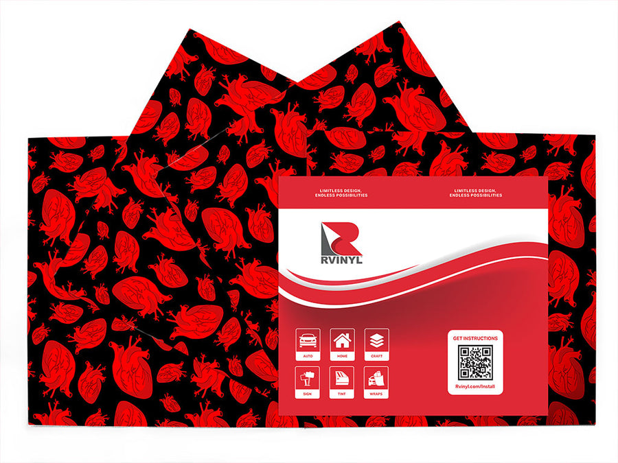 anatomical amour heart Craft Vinyl Sheet Pack