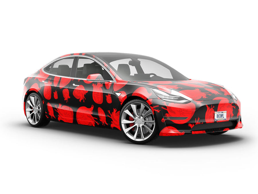 Anatomical Amour Heart Vehicle Vinyl Wrap