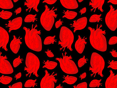 Anatomical Amour Heart Vinyl Wrap Pattern~Rwraps Series 914 Digitally Printed Vinyl Wrap~0