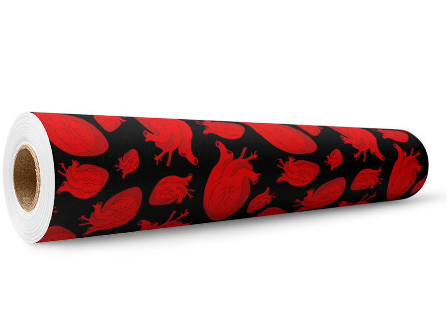 Anatomical Amour Heart Wrap Film Wholesale Roll~Rwraps Series 914 Digitally Printed Vinyl Roll~5