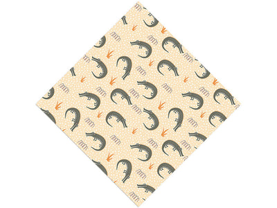 Ancient Alligators Marine Life Vinyl Wrap Pattern