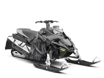 Ancient Outlines Marine Life Custom Wrapped Snowmobile