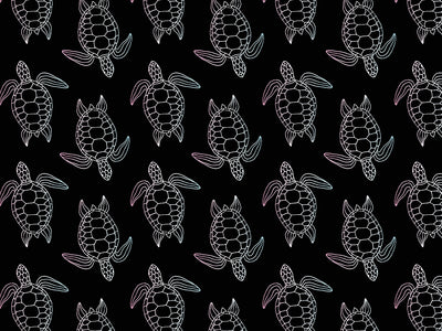 Ancient Outlines Marine Life Vinyl Wrap Pattern~Rwraps Series 914 Digitally Printed Vinyl Wrap~0