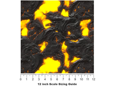 Ancient Palingenesis Lava Vinyl Film Pattern Size 12 inch Scale~Rwraps Ancient Palingenesis Lava Sizing Chart~2