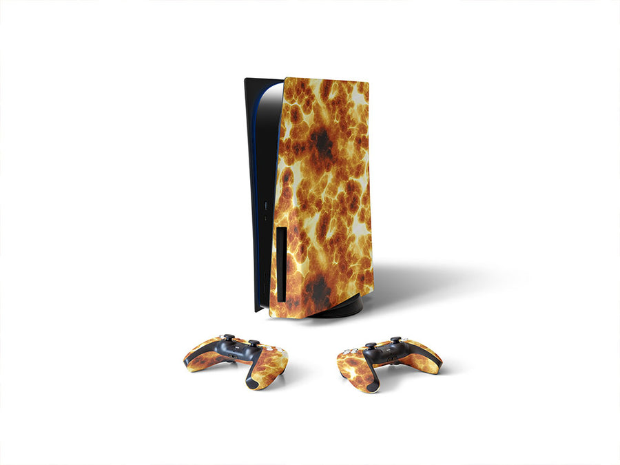ancient power lava Sony PS5 DIY Skin