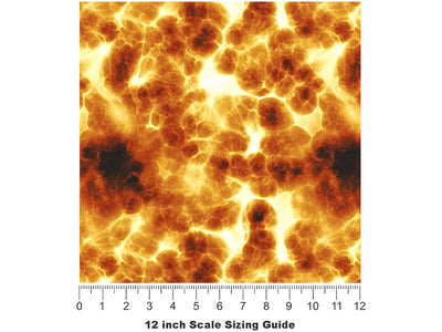 Ancient Power Lava Vinyl Film Pattern Size 12 inch Scale~Rwraps Ancient Power Lava Sizing Chart~2
