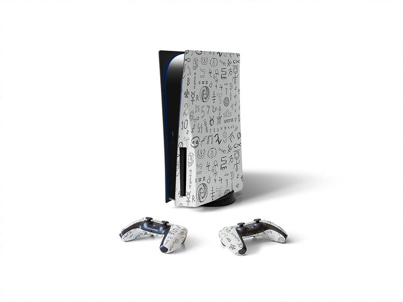 ancient symbology horror Sony PS5 DIY Skin