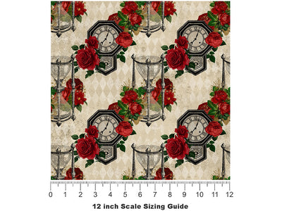 Ancient Timekeepers Gothic Vinyl Film Pattern Size 12 inch Scale~Rwraps Ancient Timekeepers Gothic Sizing Chart~2