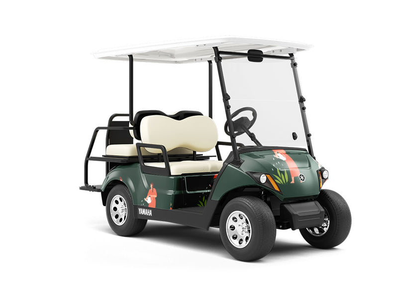 Ancient Traditions Gardening Wrapped Golf Cart