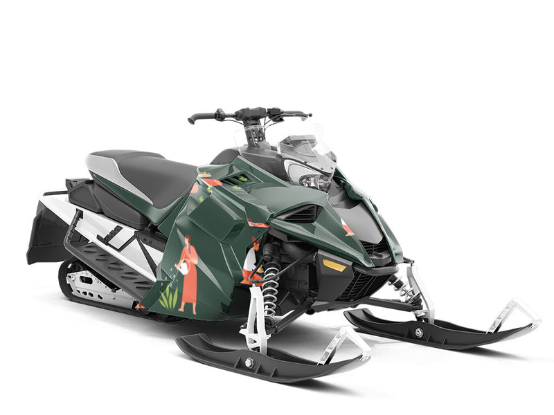 Ancient Traditions Gardening Custom Wrapped Snowmobile
