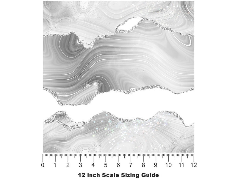 Angel Wings Gemstone Vinyl Film Pattern Size 12 inch Scale~Rwraps Angel Wings Gemstone Sizing Chart~2