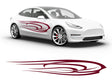 3M Burgundy Angel's Wings Body Graphic~Full Side Auto Decal Kit~0