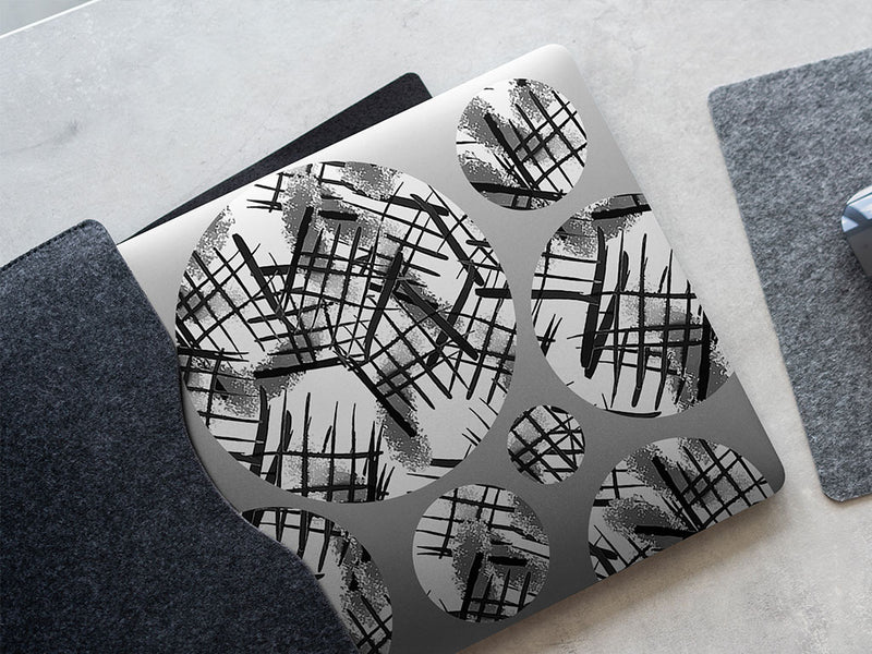 anger breakout abstract geometric DIY Laptop Stickers