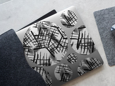 anger breakout abstract geometric DIY Laptop Stickers