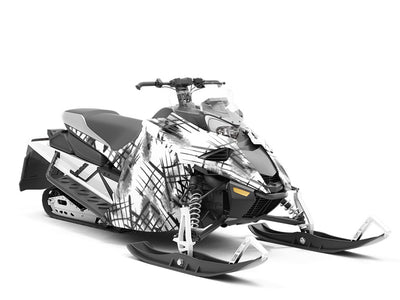 Anger Breakout Abstract Custom Wrapped Snowmobile