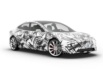 Anger Breakout Abstract Vehicle Vinyl Wrap