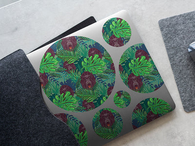 angry silverbacks animal DIY Laptop Stickers