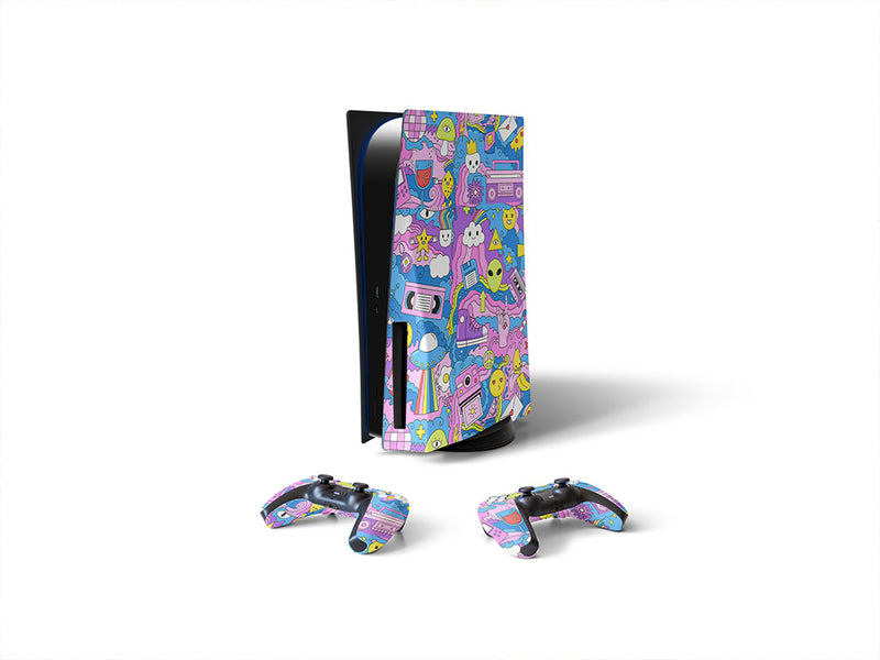 another world science fiction Sony PS5 DIY Skin