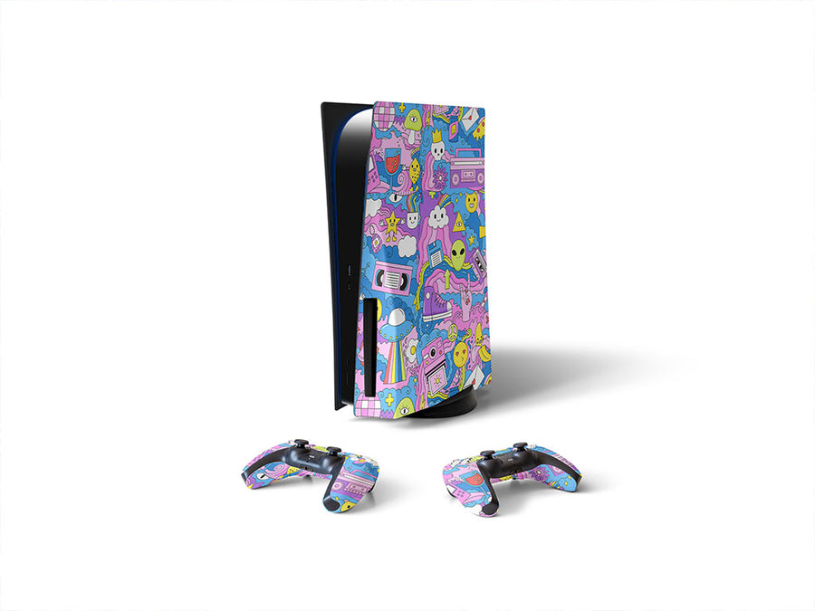 another world science fiction Sony PS5 DIY Skin