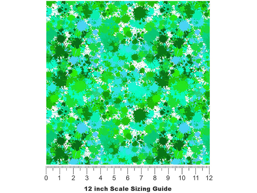 Another World Paint Splatter Vinyl Film Pattern Size 12 inch Scale~Rwraps Another World Paint Splatter Sizing Chart~2