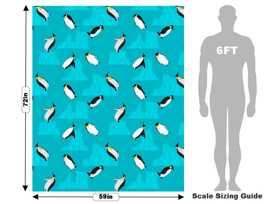 Antarctic Emperor Marine Life Vehicle Wrap Scale~Rwraps Series 914 Antarctic Emperor Marine Life Measurements~1