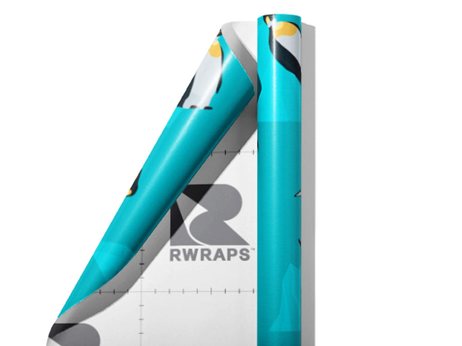 Antarctic Emperor Marine Life Wrap Film Sheets~Rwraps Series 914 Antarctic Emperor Marine Life Scrolled Sheet~3