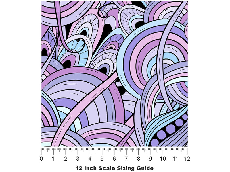 Anthousai Abloom Floral Vinyl Film Pattern Size 12 inch Scale~Rwraps Anthousai Abloom Floral Sizing Chart~2