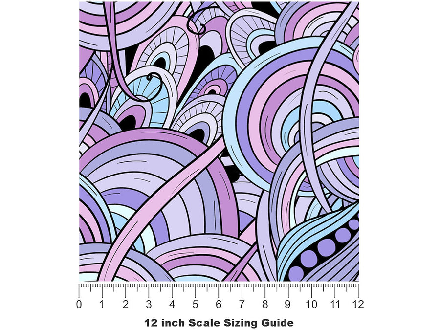 Anthousai Abloom Floral Vinyl Film Pattern Size 12 inch Scale~Rwraps Anthousai Abloom Floral Sizing Chart~2