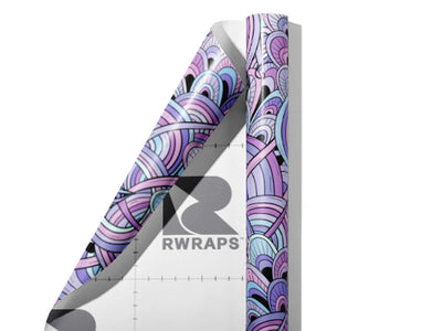 Anthousai Abloom Floral Wrap Film Sheets~Rwraps Series 914 Anthousai Abloom Floral Scrolled Sheet~3
